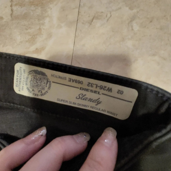 Diesel slandy super slim skinny jeans nwot size  02 - Picture 5 of 7